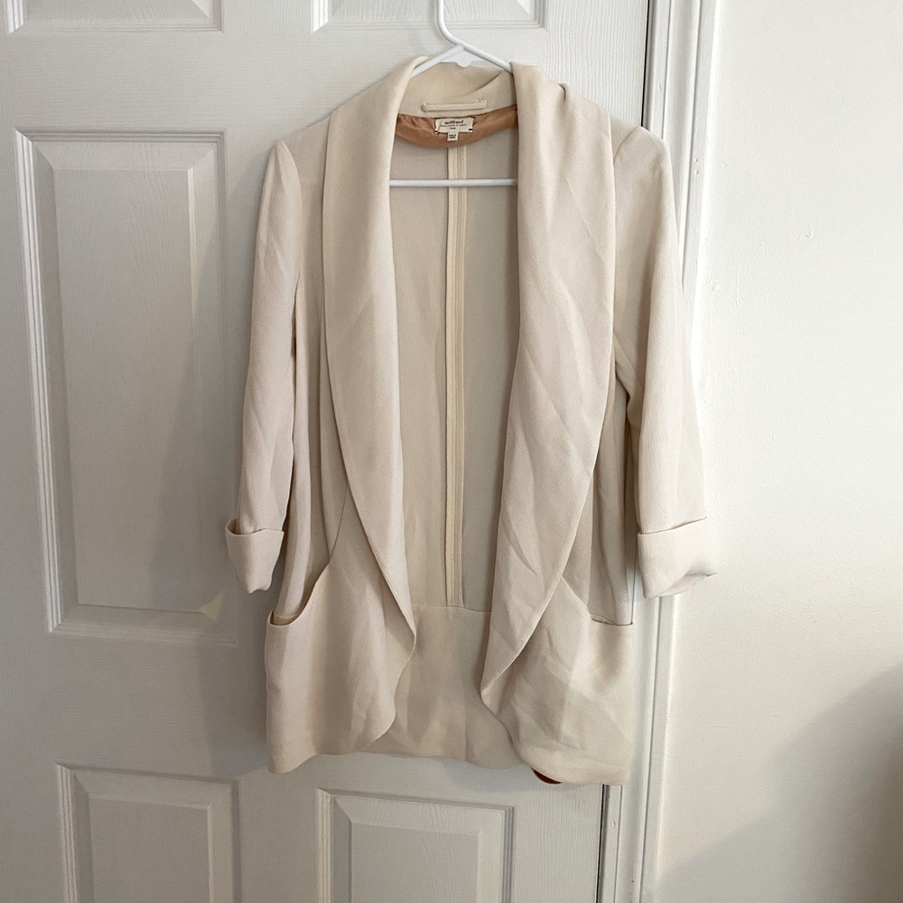 Aritzia (Wilfred line) Draped Silk Blazer